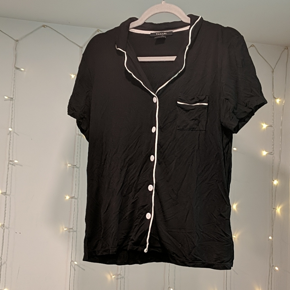Tahari classic pajama bowling shirt 🎳